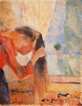 Edvard Munch : Girl Combing Her Hair